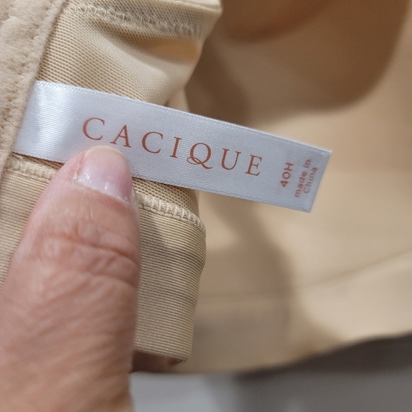 Cacique Nude Lightly Lined No-Wire Bra - Sz 40H US - Picture 6 of 9